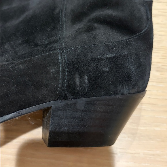 EUC Freda Salvador Loretta Western Boot in Black Suede Sz 10.5 - Picture 8 of 10